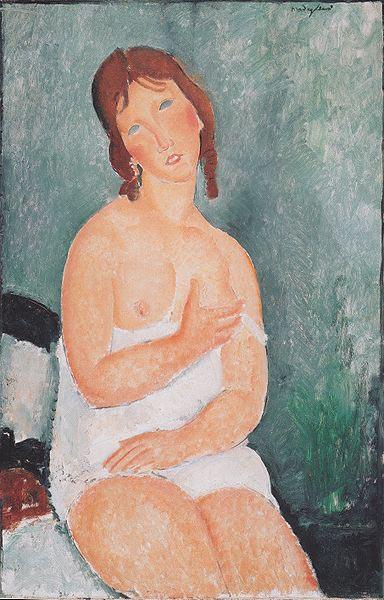 Amedeo Modigliani Junge Frau im Hemd oil painting picture
